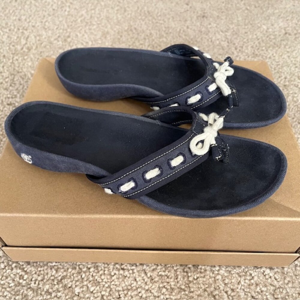 Timberland Flip Flops rope bow Size 8M Ellsworth Ballerina sandals